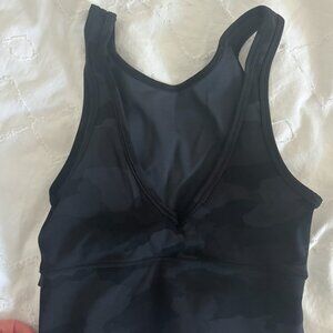Lululemon Black Camo Top